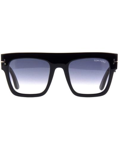 Tom Ford Renee Square Frame Sunglasses - Blue