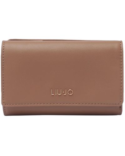Liu Jo Medium Logo Wallet - Brown