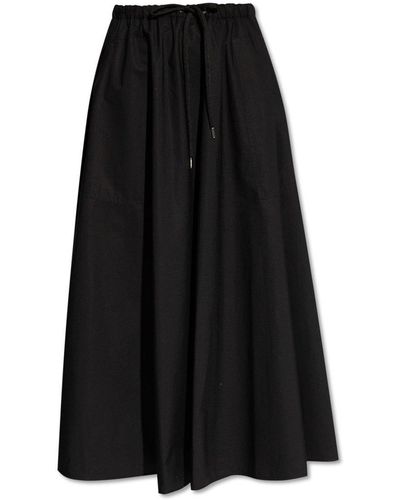 Moncler Poplin Maxi Skirt - Black