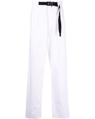 N°21 White Cotton Straight-leg Trousers