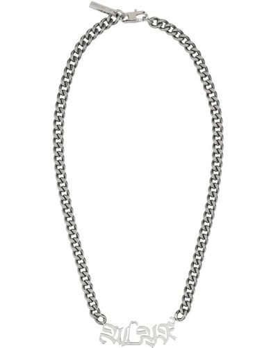 1017 ALYX 9SM Ruthenium Metal Necklace - White