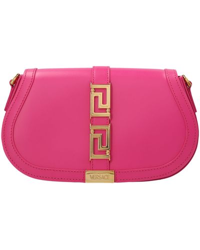 Versace 'greca Goddess' Shoulder Bag - Pink