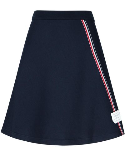 Thom Browne Cotton Skirt - Blue