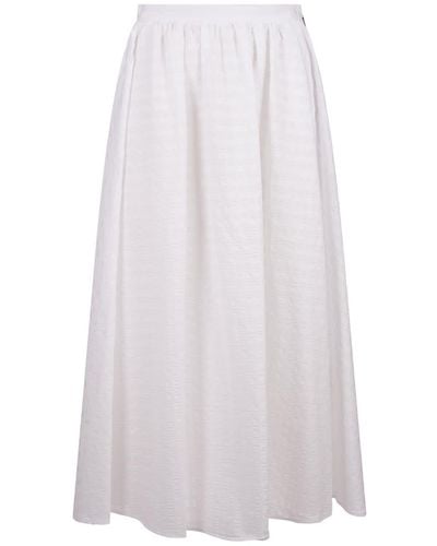 MSGM Long Skirt - White