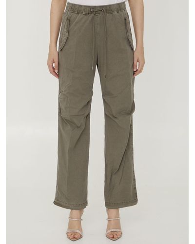 James Perse Cotton Cargo Trousers - Green