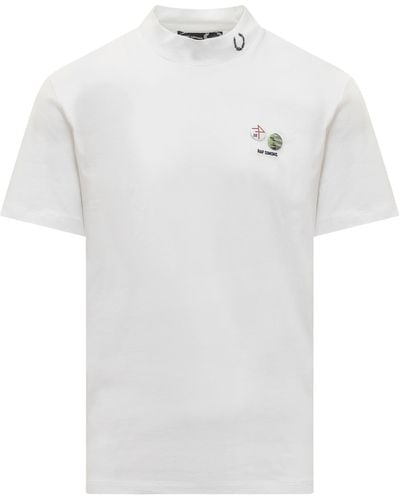 Fred Perry Fred Perry Raf Simons T-shirt With Pins - White