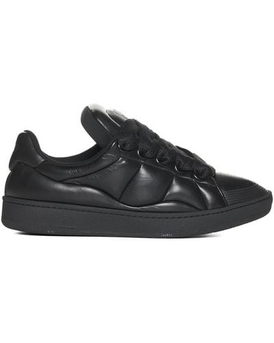 Lanvin Curb Xl Nylon Sneakers - Black