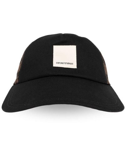 Emporio Armani 'sustainable' Collection Baseball Cap, - Black