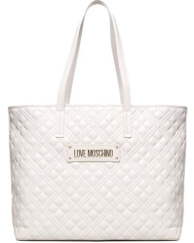 Love Moschino Shoulder Bag With Logo - White