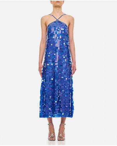 Saks Potts Polly Sequin Dress - Blue