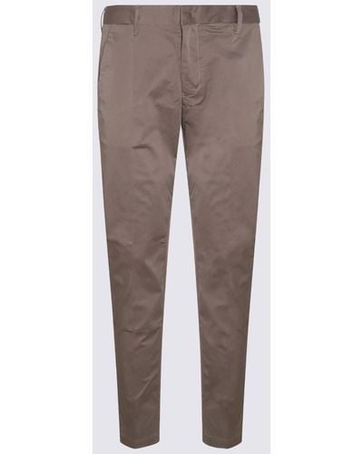 Emporio Armani Cotton Blend Pants - Brown