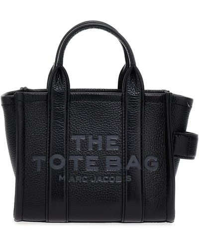 Marc Jacobs The Leather Micro Tote Tote Bag - Black