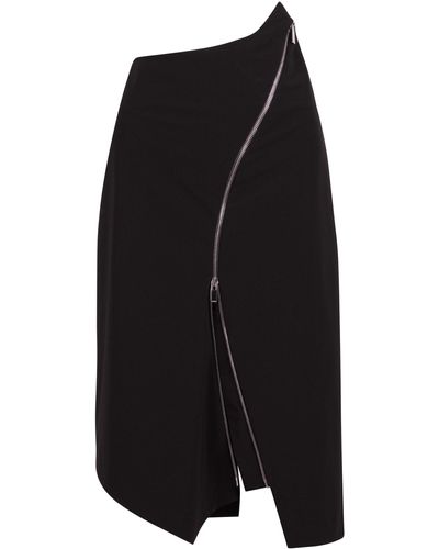 Nina Ricci Asymmetrical Skirt - Black
