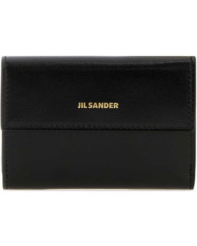 Jil Sander Leather Wallet - Black