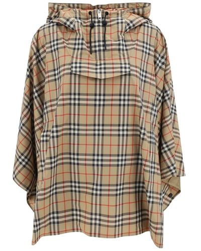 Burberry Poncho Jacket - Natural