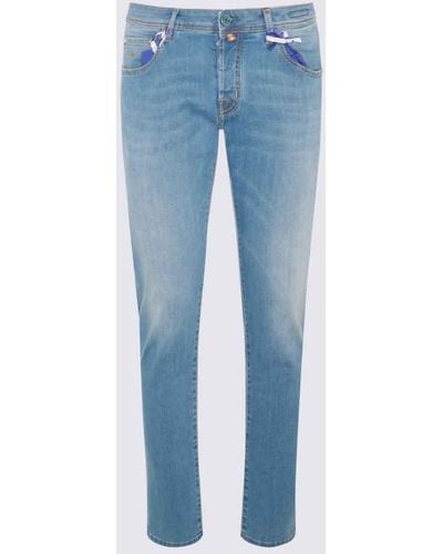 Jacob Cohen Light Cotton Denim Jeans - Blue