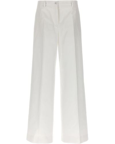 Dolce & Gabbana Flare Pants - White
