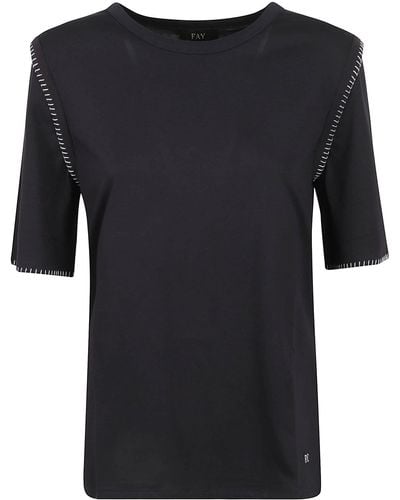 Fay T-Shirts And Polos - Black