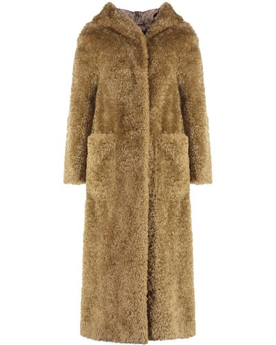 Herno Vegan Fur Coat - Natural