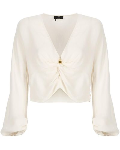 Elisabetta Franchi Shirts Ivory - White