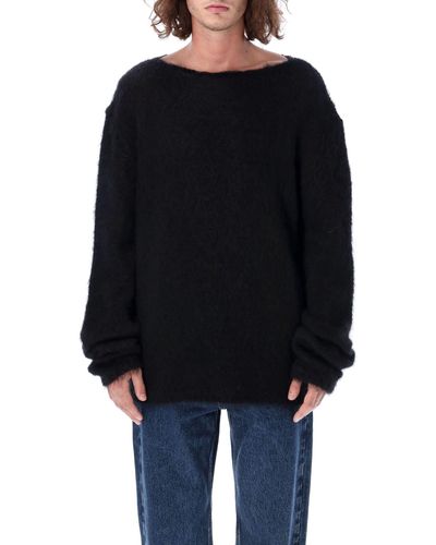 Fourtwofour On Fairfax Oversize Sweater - Black
