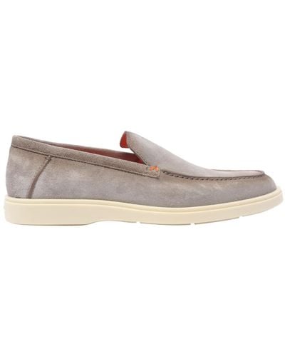 Santoni Flat Shoes - Grey