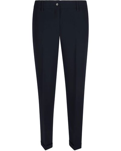 Aspesi Button Fitted Trousers - Blue