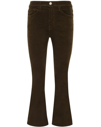 FRAME Le Mini Boot Corduroy Trousers - Brown