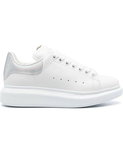 Alexander McQueen Oversized Trainers With Striped Spoiler - White