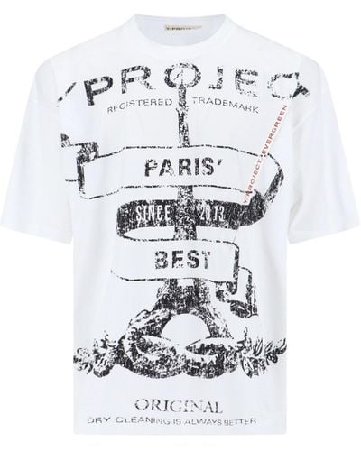 Y. Project Printed T-shirt - White