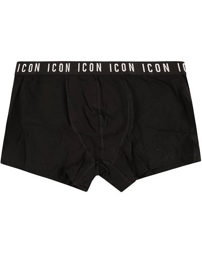 DSquared² Logo Boxer Shorts Underwear, Body - Black