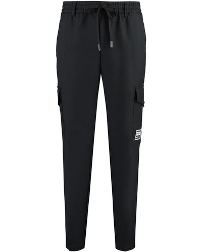 Versace Jeans Couture Technical Fabric Pants - Black