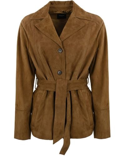 Weekend by Maxmara Artur Suede Jacket - Brown