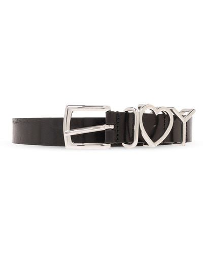Y. Project Leather Belt By - Black