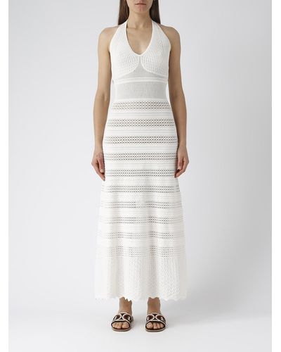 Twin Set Viscose Dress - White