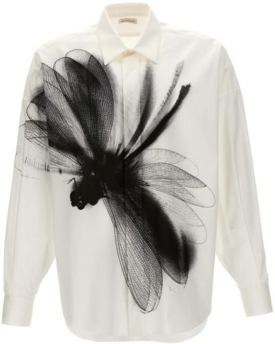 Alexander McQueen Printed Shirt Shirt, Blouse - Gray