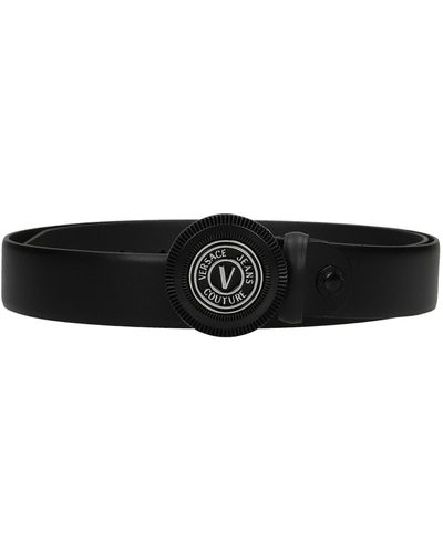 Versace Belts In Leather - Black