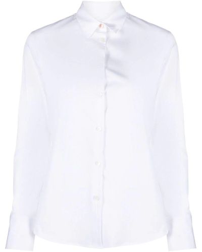 PS by Paul Smith Spray Swirl Cuff Shirt - White