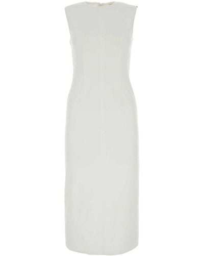 Sportmax Jersey Padded Cariddi Dress - White