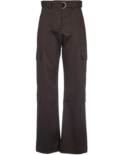 MSGM Belted Cargo Trousers - Grey