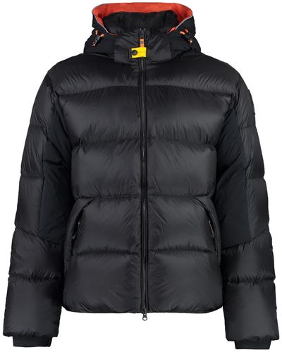 Parajumpers Lexert Hooded Nylon Down Jacket - Black