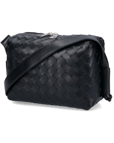 Bottega Veneta Braided Shoulder Bag - Black