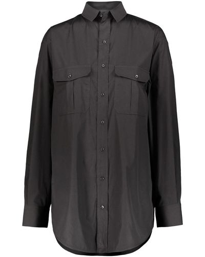 Wardrobe NYC Shirt Dress Mini - Black