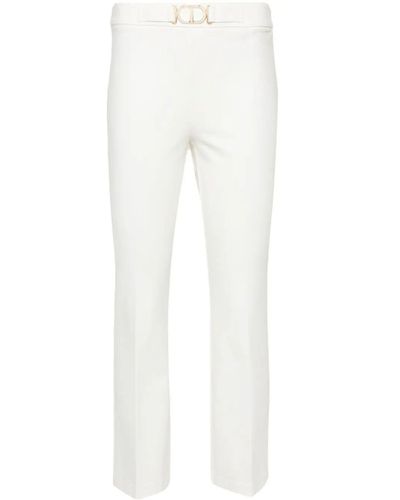 Twin Set Flared Trousers - White