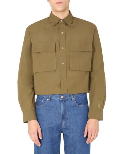 KENZO Oversize Fit Shirt - Green