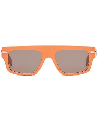 Fendi Square-frame Sunglasses - Pink