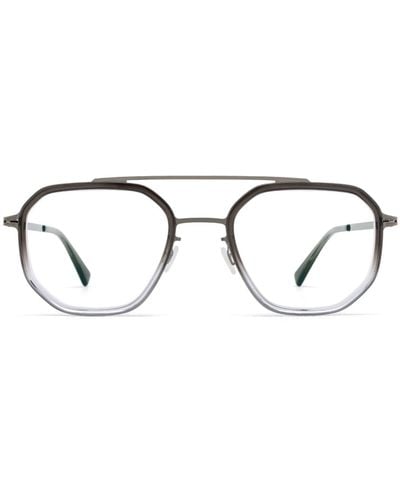 Mykita Satu A54 Shiny Graphite/grey Gradie Glasses - White