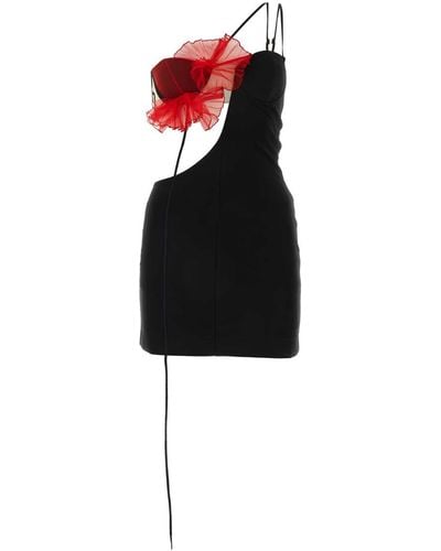 Nensi Dojaka Stretch Viscose Blend Mini Dress - Black