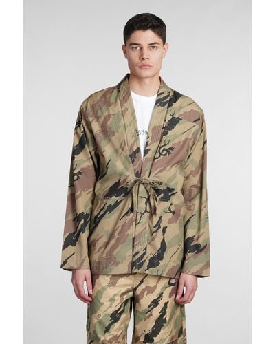 Maharishi Casual Jacket In Camouflage Cotton - Natural