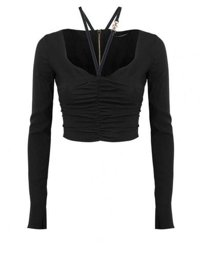 Versace Ruched Top - Black